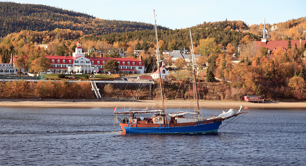 Visit Tadoussac during a road trip in Quebec