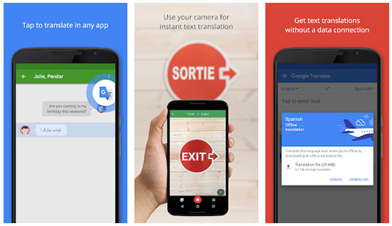 Translation apps like Google Translate