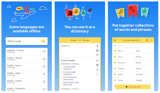 Yandex Translate is a popular translation app