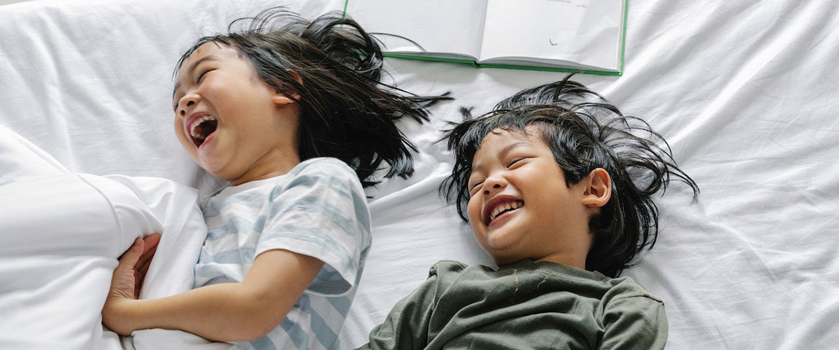 children laughing